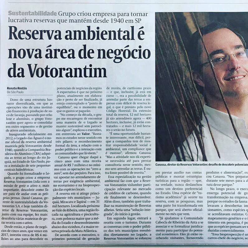 LEGADO DAS ÁGUAS SP JUNHO 2017 Grupo Votorantim LEGADO DAS ÁGUAS SP JUNHO 2017 Grupo Votorantim